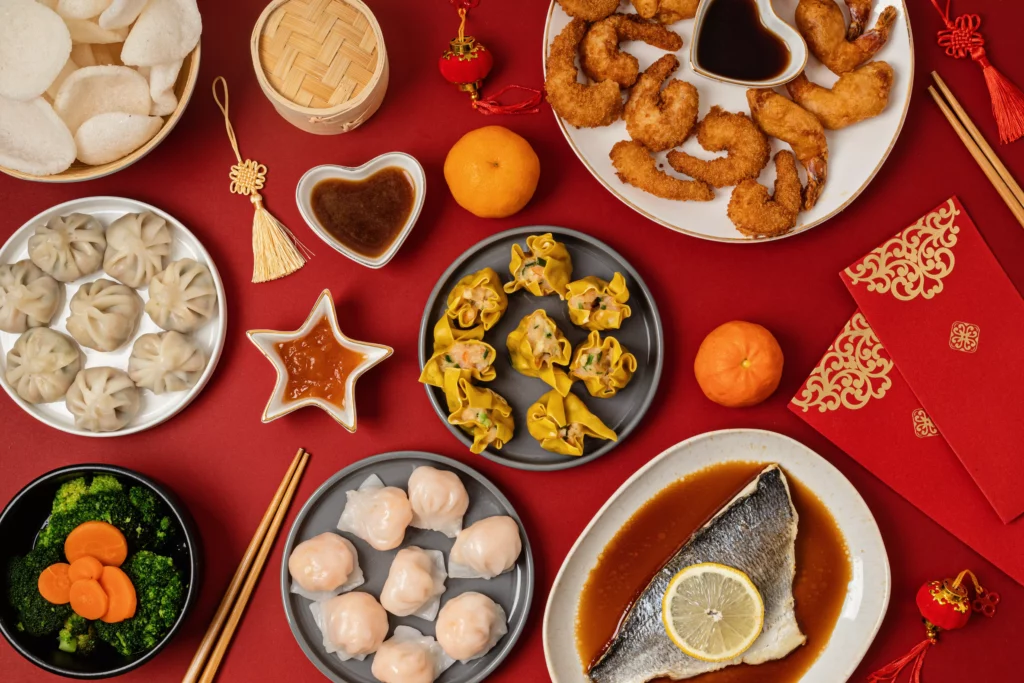 Anyconv.com chinese new year festival table traditional lunar new year food