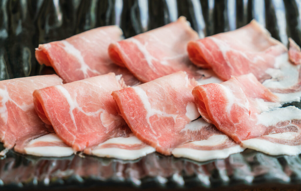 Slide raw meat