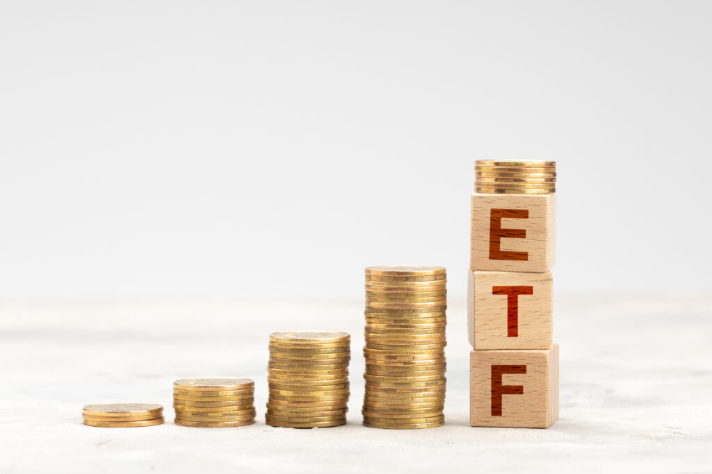 Coin stack and tower cubes etf