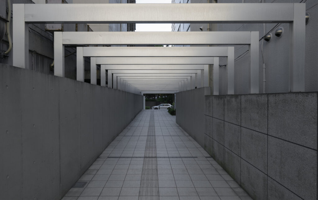 Minimalist hallways background