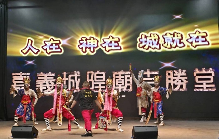 嘉義城隍廟吉勝堂 家將展演。(圖/嘉義城隍廟提供)