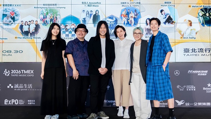「台北音樂博覽會(TMEX)」與「JAM JAM ASIA 亞洲音樂節(JJA)」,由策展領航員黃韻玲擔任總召集人與5位知名策展人范曉萱、五月天瑪莎、迪拉胖 Dela、Mia Min Yen 嚴敏、Chris 劉柏君共同策畫。(圖/臺北市政府文化局提供)